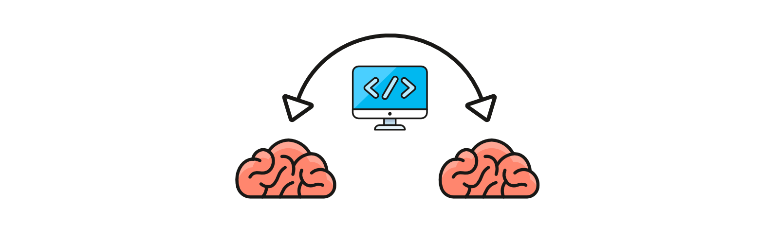 Two brains communicate via code on computer